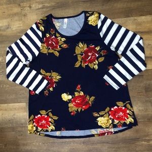 Lularoe Lynnae Long Sleeve T